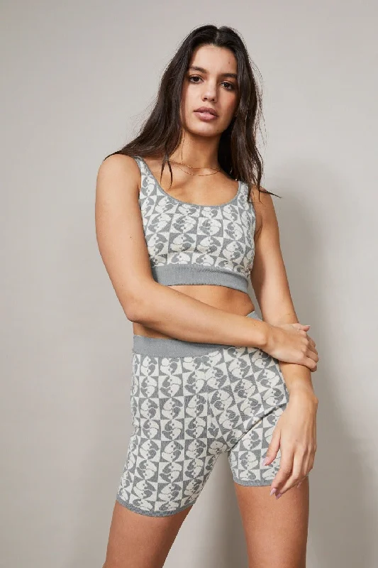 Crazy Savings Jacquard Crop Top