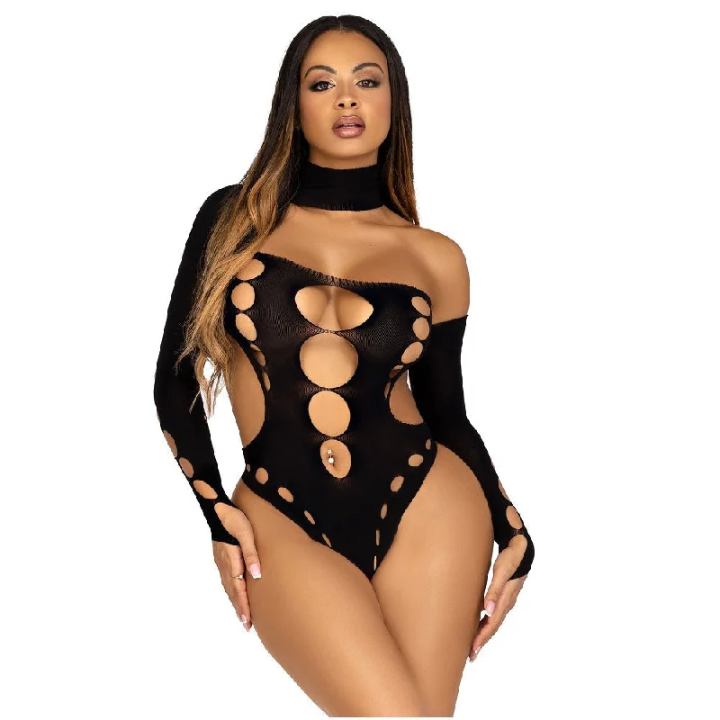 Super Sale Leg Avenue Cut Out Bodysuit with Thong Back