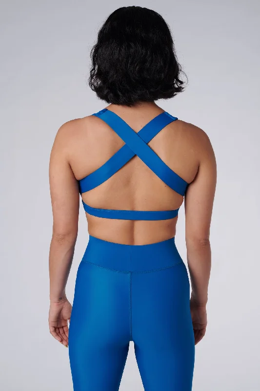 Great Deal Lilly V 2.0 Push Up Sports Bra | Recycled Nylon | Aegean