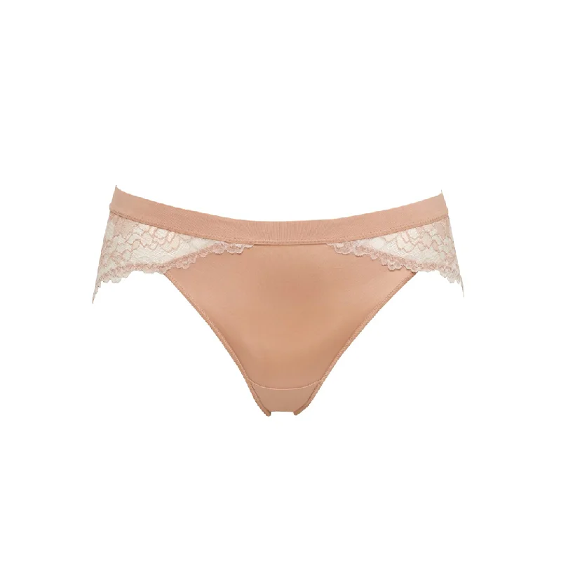 Weekend Shopping Made Better Maison Lejaby Beige Brief