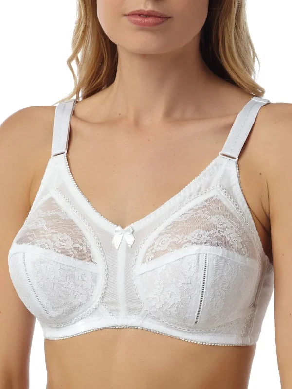 Mega Sale Lace Firm Control Bra - White