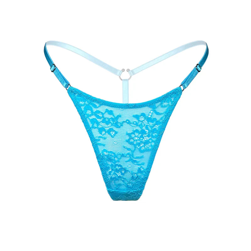 Midnight Madness Monique Morin Amphitrite Micro G-String in Blue Flame