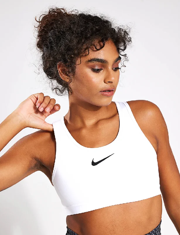 Mega Discount Swoosh High Support Bra - White/Black