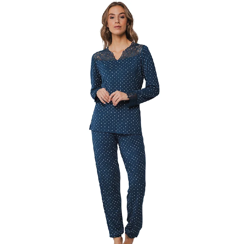 Special Buy Pastunette Pyjama Set Of Long Sleeved Top V Neck  And Long Pants