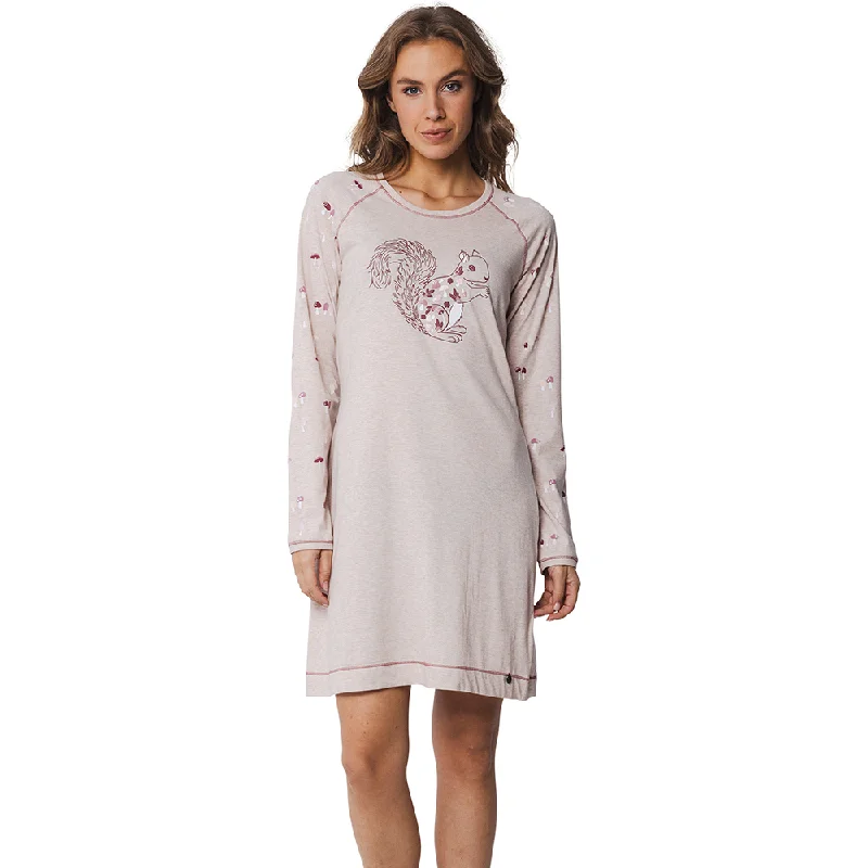 Sale Alert Rebelle Beige Nightdress Organic Cotton 95CM