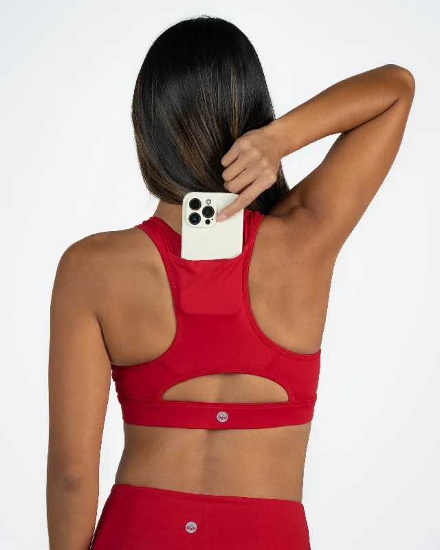 Final Markdown Sarah Sports Bra - Cherry