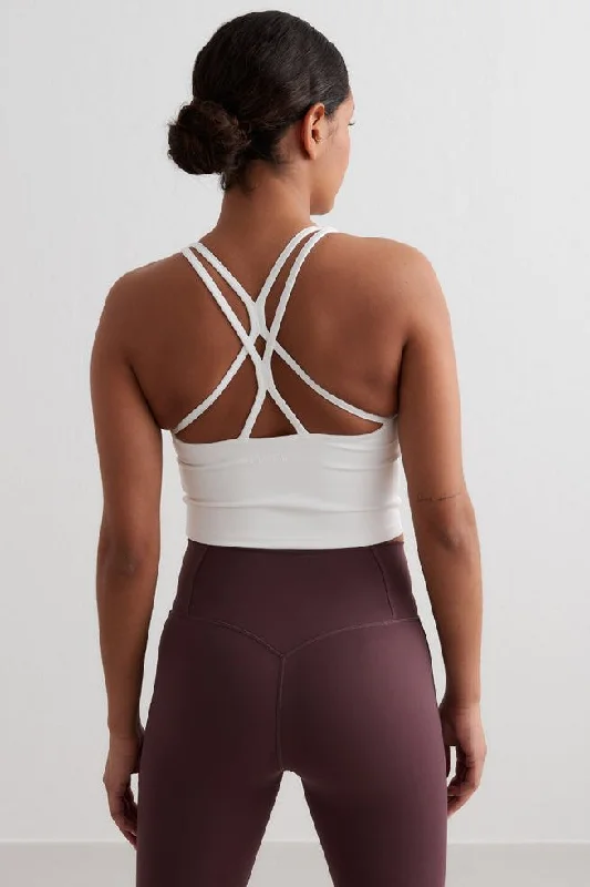 Sale Alert Sculpting Strappy Bralette | White