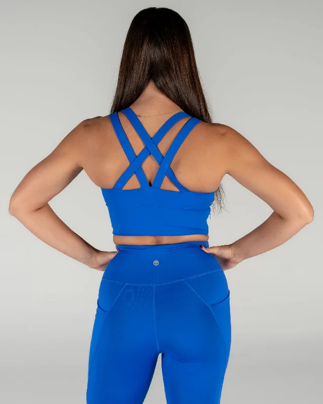 Savings Alert Sierra Sports Bra - Cobalt Blue