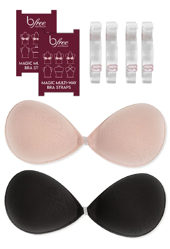 Weekend Deals That Spark Sleek Stick On Bra With Straps Set
