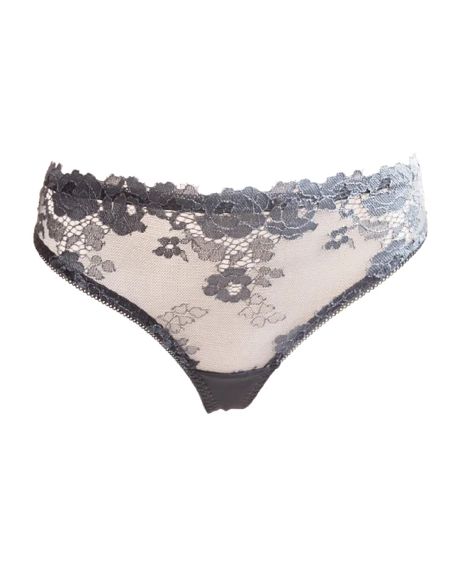 Take Action Sofra Delicate Flower Lace Thong