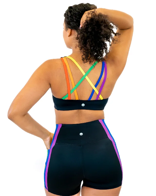 Unbeatable Prices Strappy Pride Bra - Rainbow