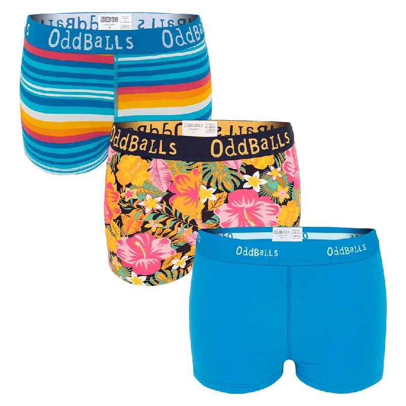 Weekend Extravaganza: Shop Now Sunset Bundle - Ladies Boxer Shorts 3 Pack Bundle