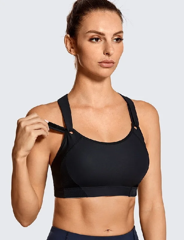 Low Cost Front Adjustable High Impact Running Sports Bra A214
