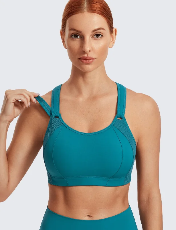 Time-Sensitive Front Adjustable High Impact Running Sports Bra A251