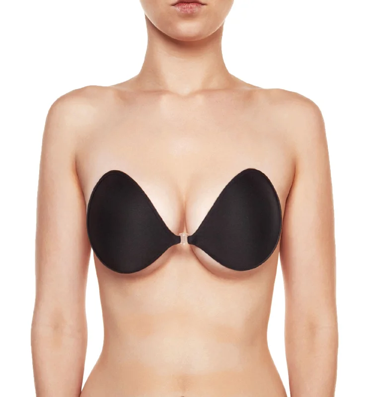 Final Clearance NuBra Feather-Lite Super Light Adhesive Bra (F700) - Black