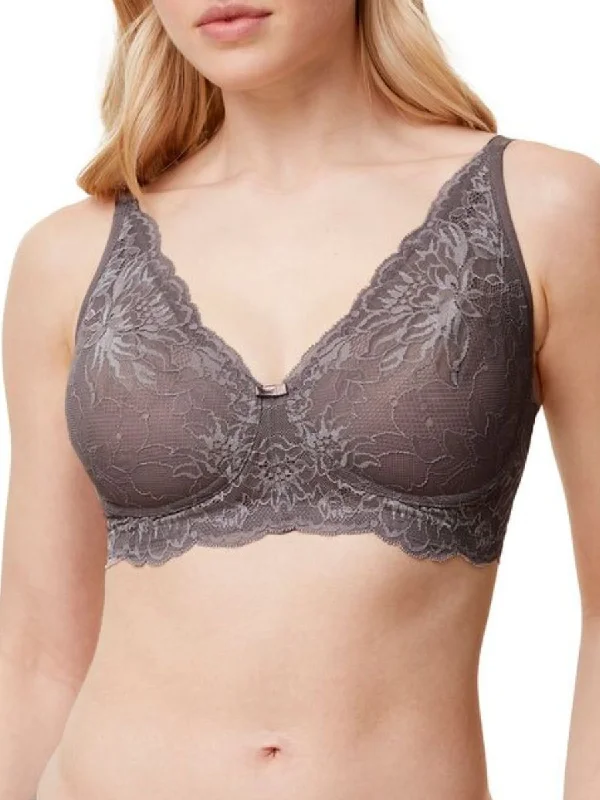 Bonus Offer Amourette Charm Non-Wired Bra - Pigeon Grey