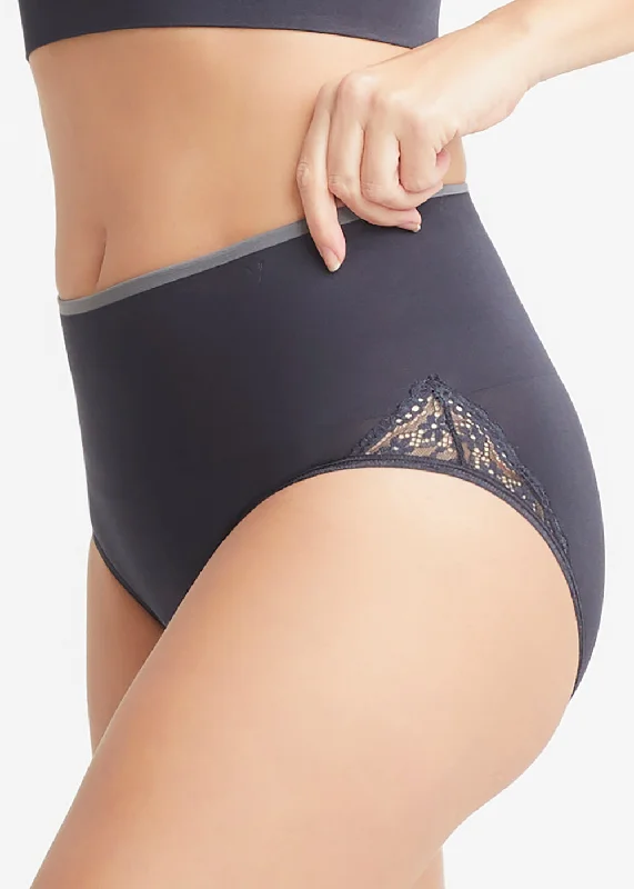 Stock Clearance Ultralight Shaping Brief with Lace - Seamless