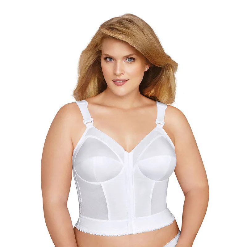 Super Bargain Women's Slimming Wireless Back & Posture Support Longline Bra with Front Closure 5107530